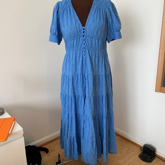 Anthropologie Tiered & True Maxi Dress M - Picture 2 of 4